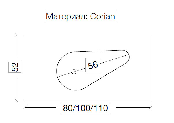 Раковина ArmadiArt Corian Drop 858-110
